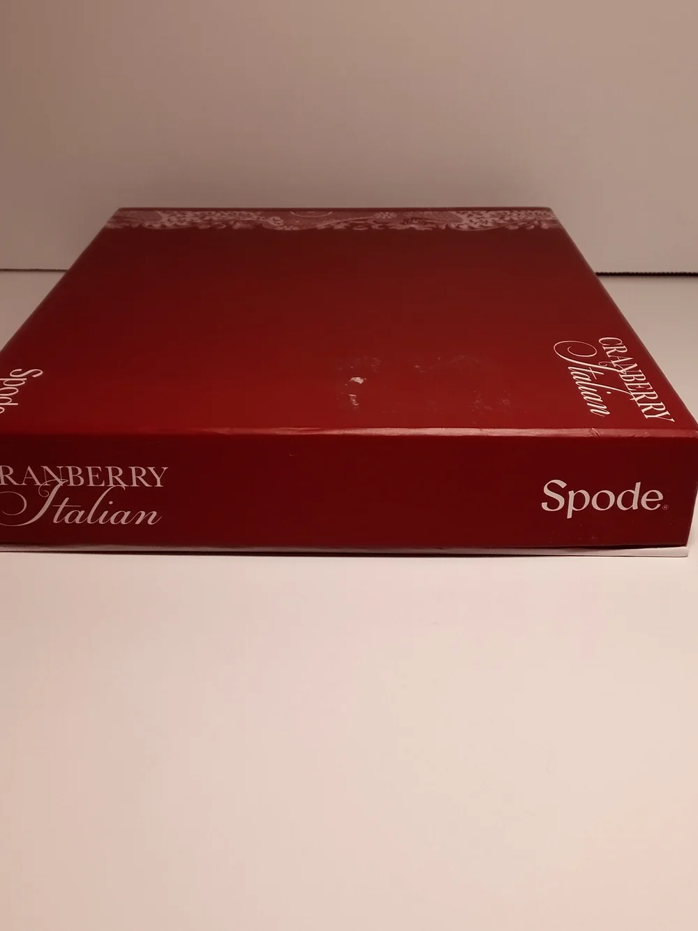 Spode Cranberry Italian Red and White Cheese Knife & Spreaders Set
